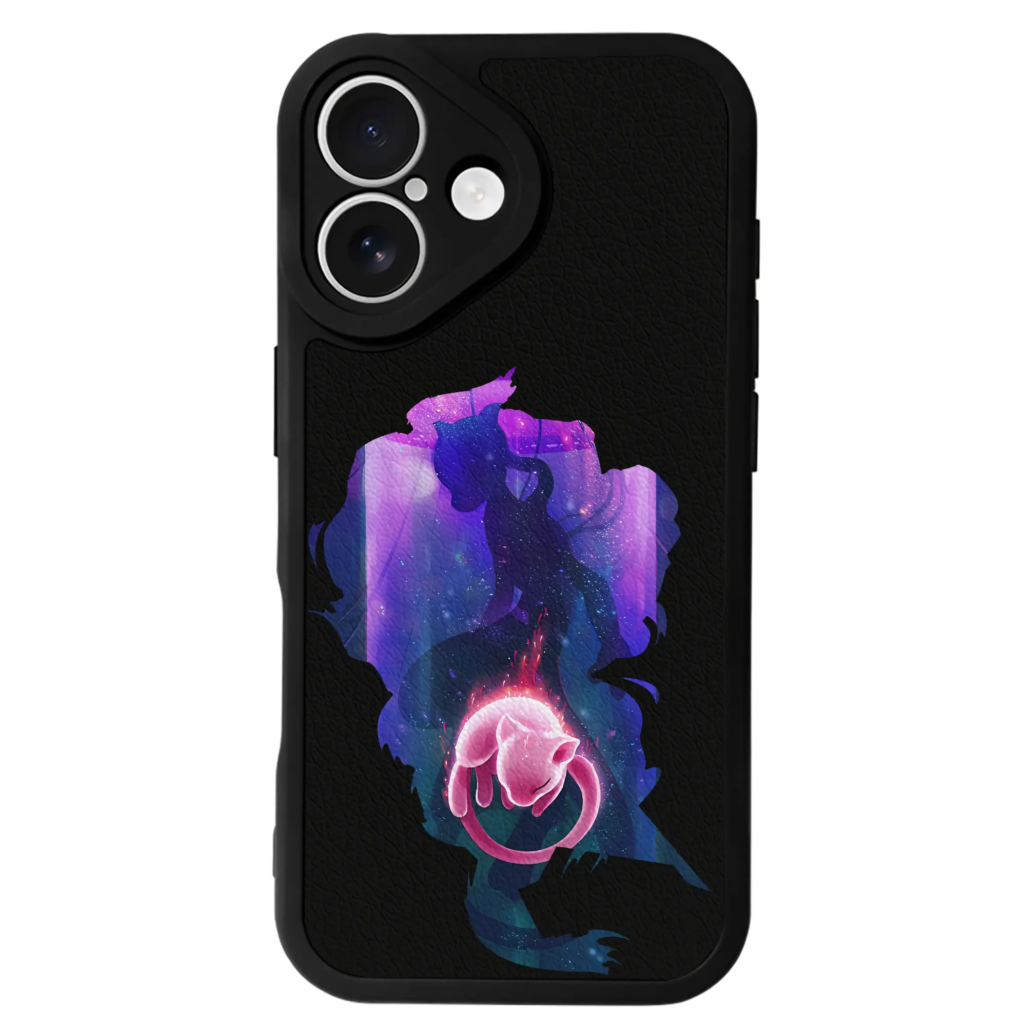 ポケモン グッズ,ミュウ - IPhone 16シリーズ対応 ・ シリコンスマホケース ・ レザー調 ・ 高精度フィット ・ 耐衝撃 ・ ワイヤレス充電対応 ・ 精密カット